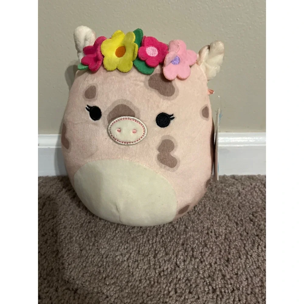 SQUISHMALLOW AQUITAINE THE ADORABLE PIG WITH FLOWERS 7.5